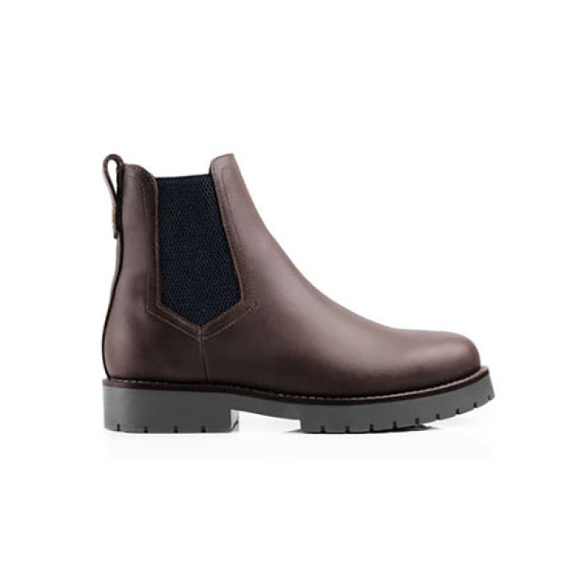 Fairfax and Favor Sheepskin Boudica Ankle Boots Mahogany